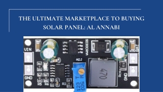 The Ultimate Marketplace to Buying Solar Panel: Al Annabi