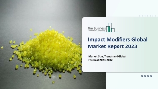 Impact Modifiers Market -Global Outlook Report (2023-2032)