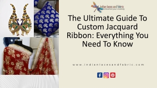 The Ultimate Guide To Custom Jacquard Ribbon: Everything You Need To Know