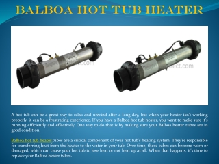 Balboa Hot Tub Heater