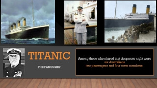 Titanic six persons from Australia