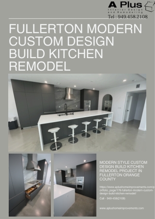 Fullerton Modern Custom Design Build Kitchen Remodel