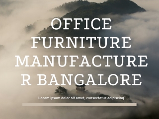 Office Workstation Manufacturer in Bangalore