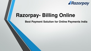 Razorpay - Billing Online