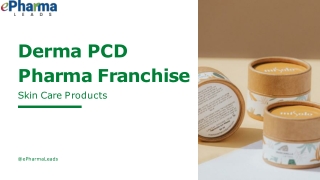 Derma PCD Franchise | ePharmaLeads