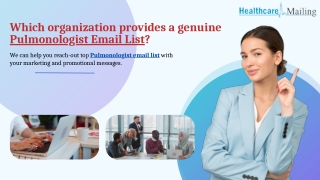 Pulmonologist Email List