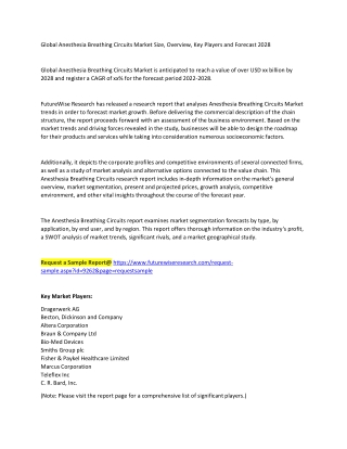 Anesthesia Breathing Circuits Market