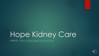 Hope Kidney Care Video