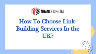 How To Choose Link-Building Services In the Uk?