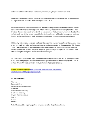 Cervical Cancer Treatment Market