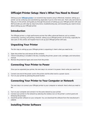 Officejet Printer Setup12