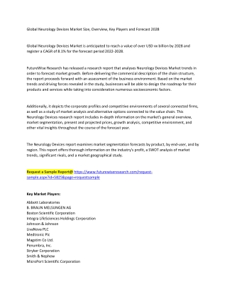 Neurology Devices Market