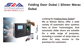 Folding Door Dubai - Silmen Merac Dubai