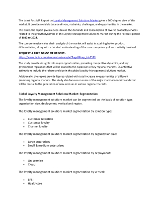 Loyalty Management Solutions Market