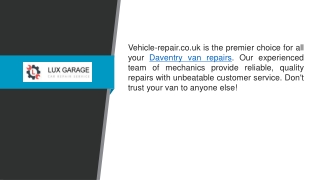 Daventry Van Repairs  Vehicle-repair.co.uk