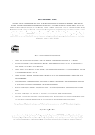 How To Scan On MAXIFY GX7020x | Complete Guide 2023