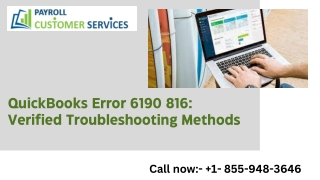 QuickBooks Error 6190 816 Verified Troubleshooting Methods