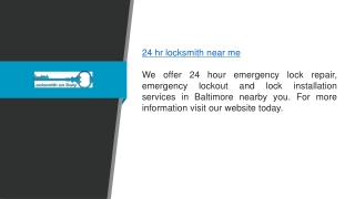 24 hr locksmith near me  Locksmithonduty.Com