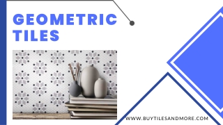 Geometric tiles for wall