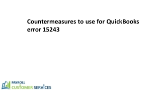 Ways to repair QuickBooks Error 15243