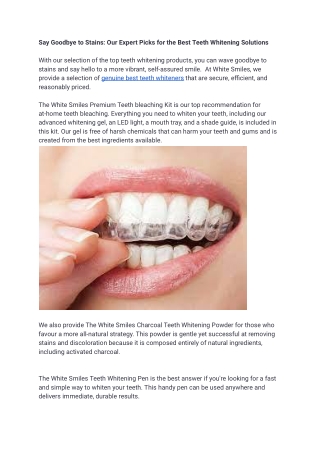 Say Goodbye to Stains_ Our Expert Picks for the Best Teeth Whitening Solutions .docx