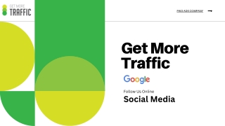 Get More Traffic - Socials - SEO and Paid Ads Management Agency