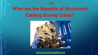 What are the Benefits of Structured Cabling During Crisis