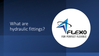 What are hydraulic fittings?