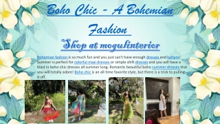 Boho Chic - A Bohemian Fashion