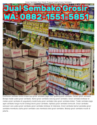 0882.1551.5851 (WA) Cara Memulai Usaha Grosir Sembako Grosir Sembako Dan Snack