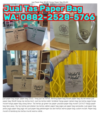 O88ᒿ.ᒿ5ᒿ8.5ᜪ66 (WA) Jual Paper Bag Denpasar Tas Kertas Tempat Snack