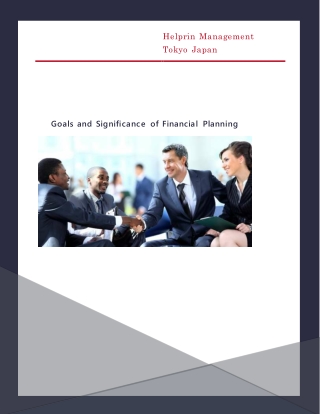 Goals and Significance of Financial Planning