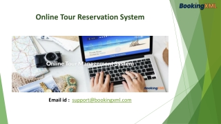 Online Tour Reservation System