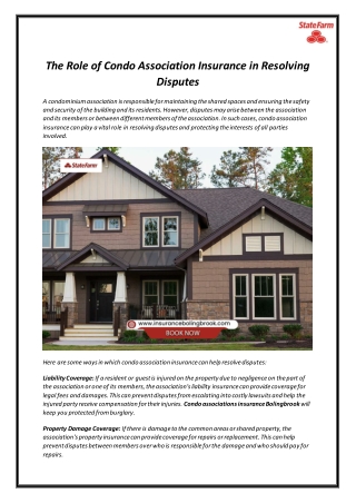 The Role of Condo Association Insurance in Resolving Disputes