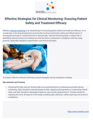 Effective Strategies for Clinical Monitoring: Ensuring Patient Safety and Treatm