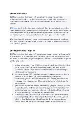 Seo Hizmeti Nedir (1)