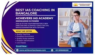IAS Coaching In Bangalore