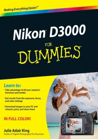 book❤️[READ]✔️ Nikon D3000 For Dummies