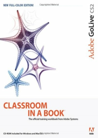 Pdf⚡️(read✔️online) Adobe Golive Cs2 Classroom in a Book