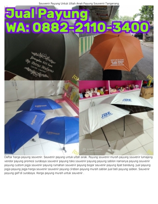 088ᒿ-ᒿ110-౩Ꮞ00 (WA) Harga Souvenir Payung Malang Souvenir Payung Madiun