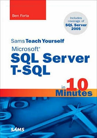 PDF✔️Download❤️ Sams Teach Yourself Microsoft SQL Server T-SQL in 10 Minutes