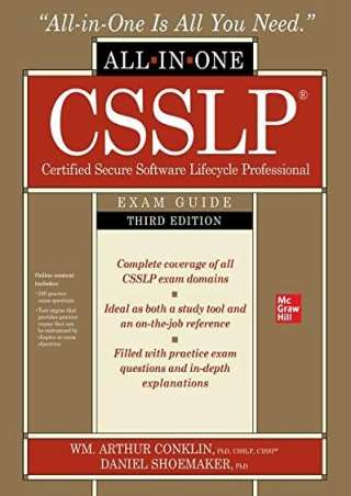 [DOWNLOAD]⚡️PDF✔️ CSSLP Certified Secure Software Lifecycle Professional All-in-