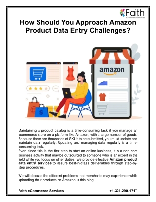 How Should You Approach Amazon Product Data Entry Challenges