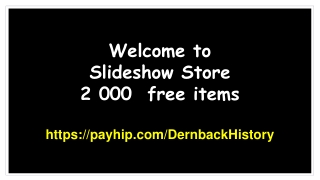 Welcome to Slideshow Store