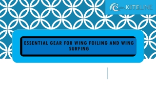 Essential Gear for Wing Foiling and Wing Surfing