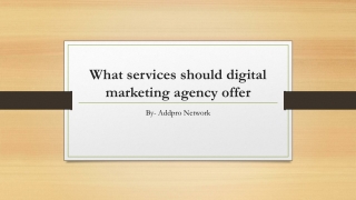 What services should digital marketing agency offer