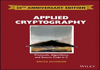 [READ PDF] Applied Cryptography: Protocols, Algorithms and Source Code in C kind