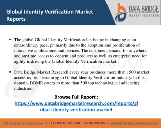 Identity Verification Market -ICT