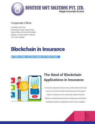 Blockchain in Insurance