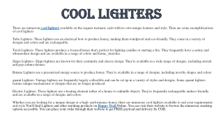 Cool Lighters